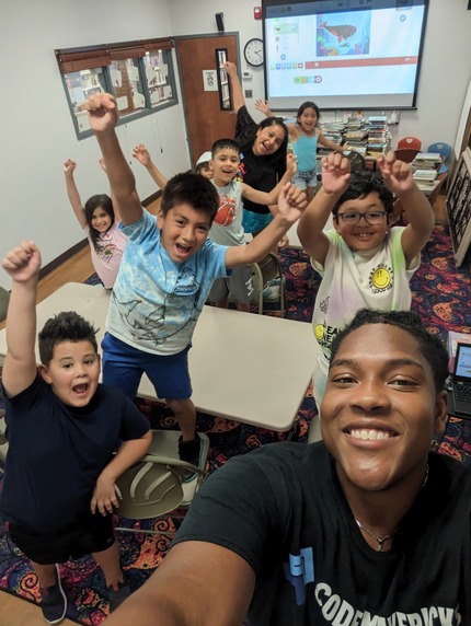 Picture of kids working together